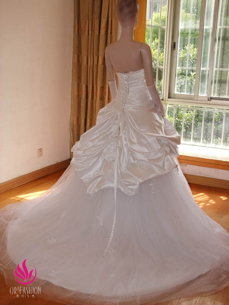 Orifashion HandmadeReal Custom Made Romantic Wedding Dress RC115